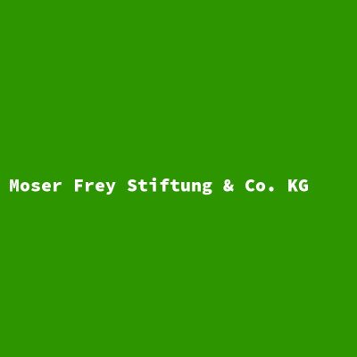 Hersteller: Moser Frey Stiftung &amp; Co. KG