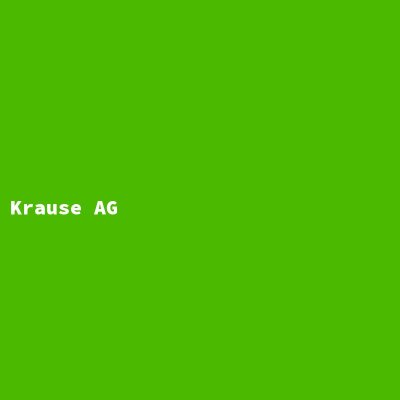 Hersteller: Krause AG
