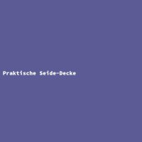 Praktische Seide-Decke
