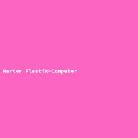 Harter Plastik-Computer