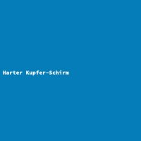 Harter Kupfer-Schirm