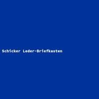 Schicker Leder-Briefkasten
