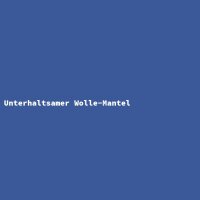 Unterhaltsamer Wolle-Mantel