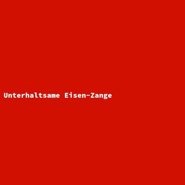 Unterhaltsame Eisen-Zange