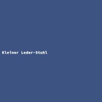 Kleiner Leder-Stuhl