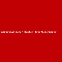 Aerodynamischer Kupfer-Briefbeschwerer