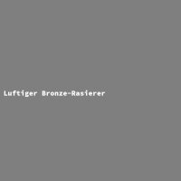 Luftiger Bronze-Rasierer