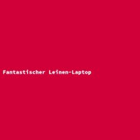 Fantastischer Leinen-Laptop