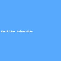 Herrlicher Leinen-Akku