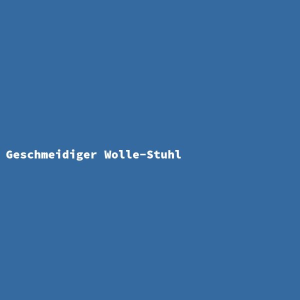 Geschmeidiger Wolle-Stuhl